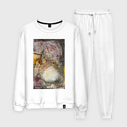 Костюм хлопковый мужской Autumn, цвет: белый