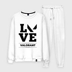 Костюм хлопковый мужской Valorant love classic, цвет: белый