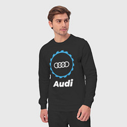 Костюм хлопковый мужской Audi в стиле Top Gear, цвет: черный — фото 2