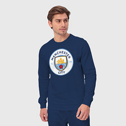 Костюм хлопковый мужской Manchester City FC, цвет: тёмно-синий — фото 2
