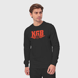 Костюм хлопковый мужской KGB Red, цвет: черный — фото 2