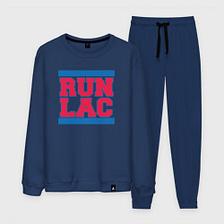 Костюм хлопковый мужской Run Clippers, цвет: тёмно-синий