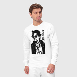Костюм хлопковый мужской Johnny Depp - graphics, цвет: белый — фото 2