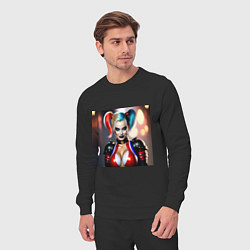 Костюм хлопковый мужской Марго Робби, цвет: черный — фото 2