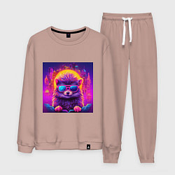 Мужской костюм Неоновый ежик в очках