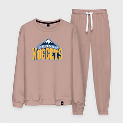 Костюм хлопковый мужской Denver Nuggets, цвет: пыльно-розовый