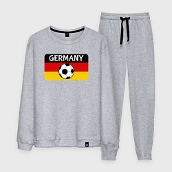 Костюм хлопковый мужской Football Germany, цвет: меланж