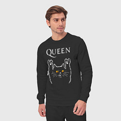 Костюм хлопковый мужской Queen rock cat, цвет: черный — фото 2