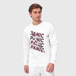 Костюм хлопковый мужской Panic, цвет: белый — фото 2