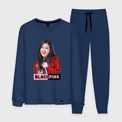 Костюм хлопковый мужской Rose Blackpink, цвет: тёмно-синий