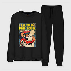 Костюм хлопковый мужской Белое рождество - Черное зеркало: комикс обложка, цвет: черный