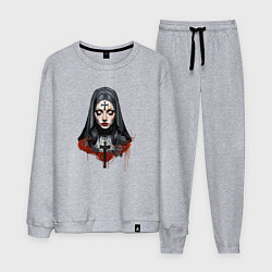 Костюм хлопковый мужской Evil Nun, цвет: меланж