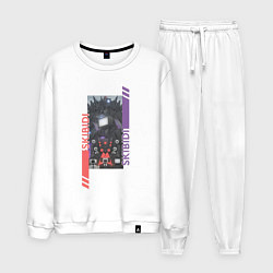 Костюм хлопковый мужской Skibidi Toilet Camera Speaker Tv Titans, цвет: белый