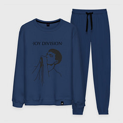 Костюм хлопковый мужской Йен Кёртис Joy Division, цвет: тёмно-синий