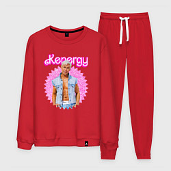 Костюм хлопковый мужской Kenergy Ryan Gosling, цвет: красный