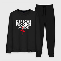 Костюм хлопковый мужской Depeche Mode - Rose mode, цвет: черный