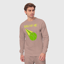 Костюм хлопковый мужской Tennis ace, цвет: пыльно-розовый — фото 2