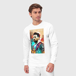 Костюм хлопковый мужской Lionel Messi - football - striker, цвет: белый — фото 2