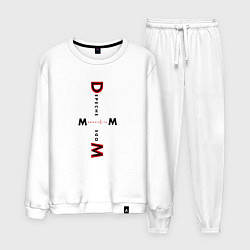 Костюм хлопковый мужской Depeche Mode - Memento Mori Logo, цвет: белый