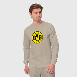 Костюм хлопковый мужской Borussia fc sport, цвет: миндальный — фото 2