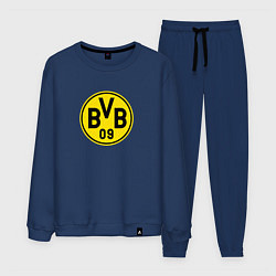 Костюм хлопковый мужской Borussia fc sport, цвет: тёмно-синий