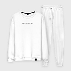 Костюм хлопковый мужской Success, цвет: белый