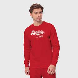 Костюм хлопковый мужской Authentic 1972, цвет: красный — фото 2