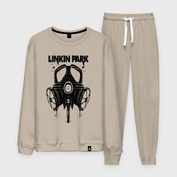 Костюм хлопковый мужской Linkin Park - gas mask, цвет: миндальный