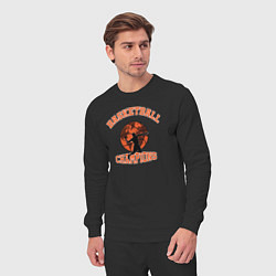 Костюм хлопковый мужской Basketball champions, цвет: черный — фото 2