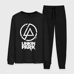 Костюм хлопковый мужской Linkin Park - white, цвет: черный