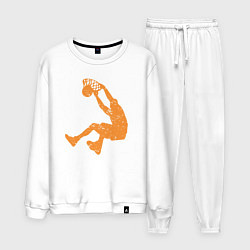 Костюм хлопковый мужской Shaq dunk, цвет: белый