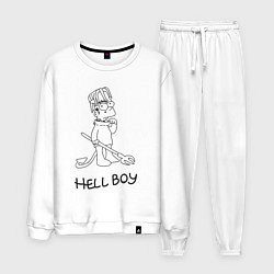 Костюм хлопковый мужской Bart hellboy Lill Peep, цвет: белый