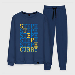 Костюм хлопковый мужской Steph Curry, цвет: тёмно-синий