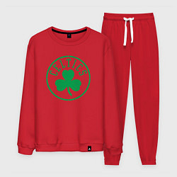 Костюм хлопковый мужской Boston Celtics clover, цвет: красный