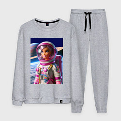 Костюм хлопковый мужской Барби - крутой космонавт, цвет: меланж