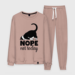 Костюм хлопковый мужской Nope - not today, цвет: пыльно-розовый