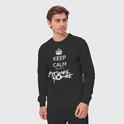 Костюм хлопковый мужской My Chemical Romance keep calm, цвет: черный — фото 2