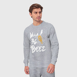 Костюм хлопковый мужской Killa beez 36, цвет: меланж — фото 2