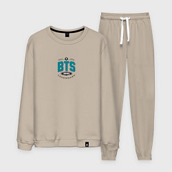 Костюм хлопковый мужской BTS legendary, цвет: миндальный