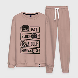 Мужской костюм Есть спать гольф
