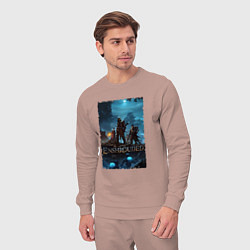 Костюм хлопковый мужской Герои из Enshrouded, цвет: пыльно-розовый — фото 2