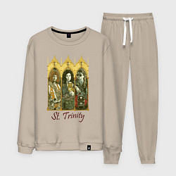 Костюм хлопковый мужской St trinity, цвет: миндальный