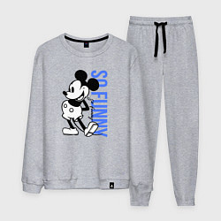 Костюм хлопковый мужской So funny Mickey, цвет: меланж