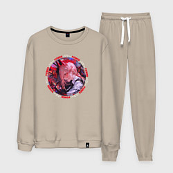 Костюм хлопковый мужской Power - охотница на демонов, цвет: миндальный