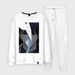 Костюм хлопковый мужской Всеведущий читатель Ким Докча и Ю Чжун Хек, цвет: белый