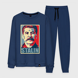 Костюм хлопковый мужской Face Stalin, цвет: тёмно-синий