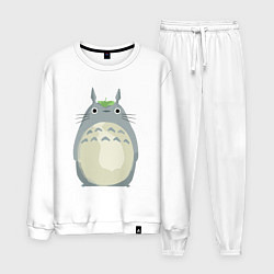 Костюм хлопковый мужской Neighbor Totoro, цвет: белый