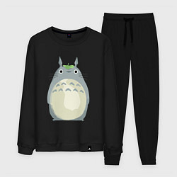 Костюм хлопковый мужской Neighbor Totoro, цвет: черный