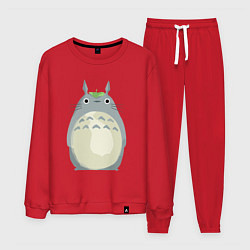 Костюм хлопковый мужской Neighbor Totoro, цвет: красный