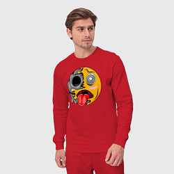 Костюм хлопковый мужской Гипносмайл emoji, цвет: красный — фото 2